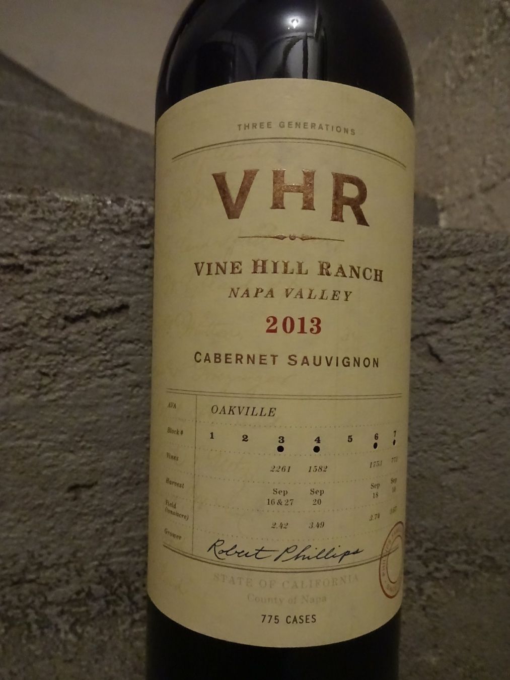 Vino: Vine Hill Range  - VHR - 2013 – Usato da Cham venduto da mktreasure 1
