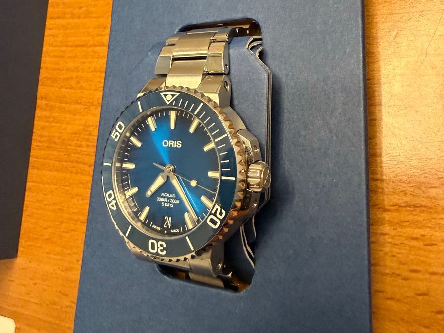 Oris Orologi: Oris Aquis Cal.400-2 41.5mm Blau – Usato da Frenkendorf venduto da VT06 2