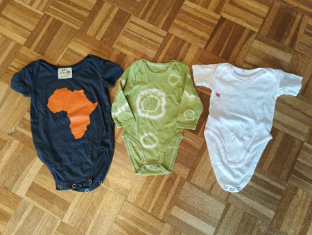 Baby 3x Body Set Gr 56 Africa, grün