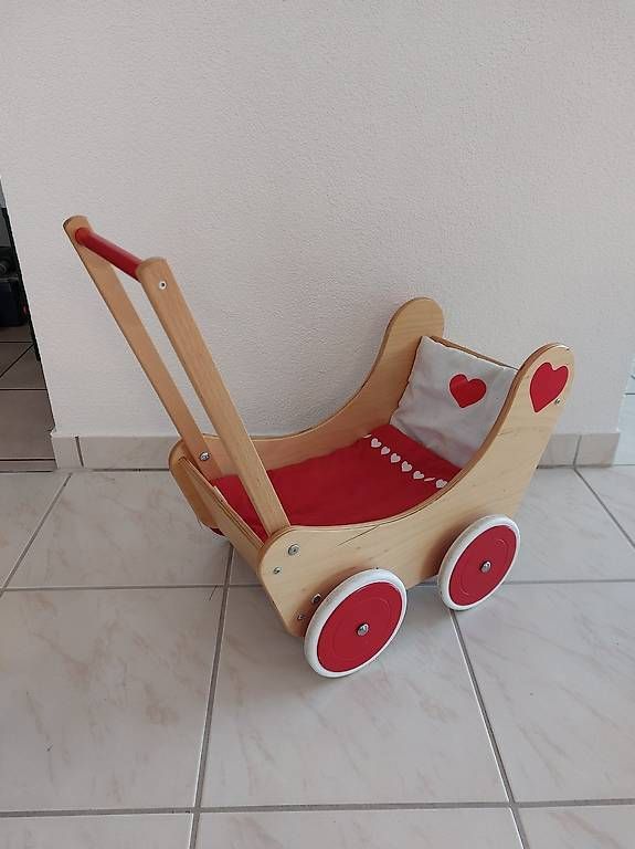 Carrozzine per bambole: Puppenwagen Holz – Usato da Schönenberg an der Thur venduto da Sandiego75