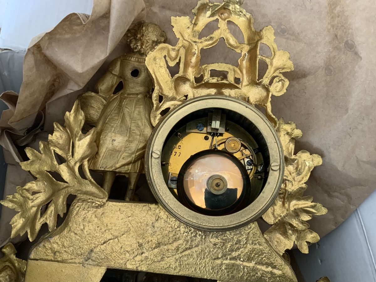 Orologi da terra & Orologi da parete: Kaminuhr mit Glaskuppel – Usato da Muttenz venduto da Benet01 3