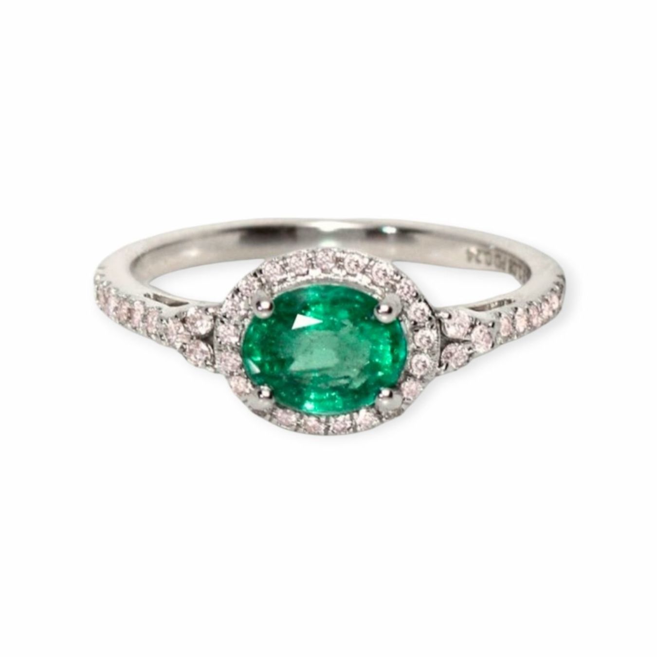 Anelli: Smaragd-Ring 14k Weissgold 1,08ct – Nuovo e nell'imballaggio originale da Illnau venduto da Juwelier_Mahler_GmbH