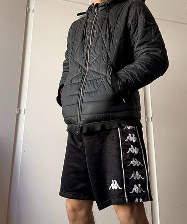 Doudoune Diesel noire à capuche