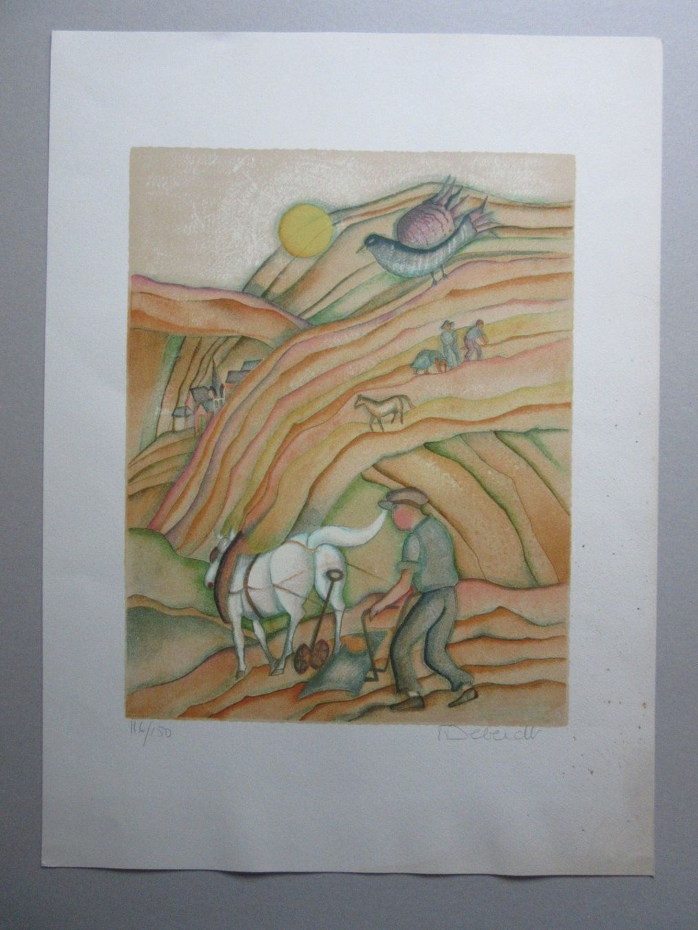 Grafica & Litografie: FRANCOISE DEBARDT LITHOGRAPHIE – Usato da Gersau venduto da grafik-kunst