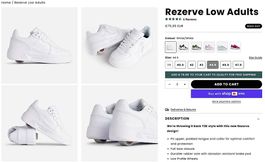 Heelys Rezerve Low Adults blanches  44.5  Comme neuves
