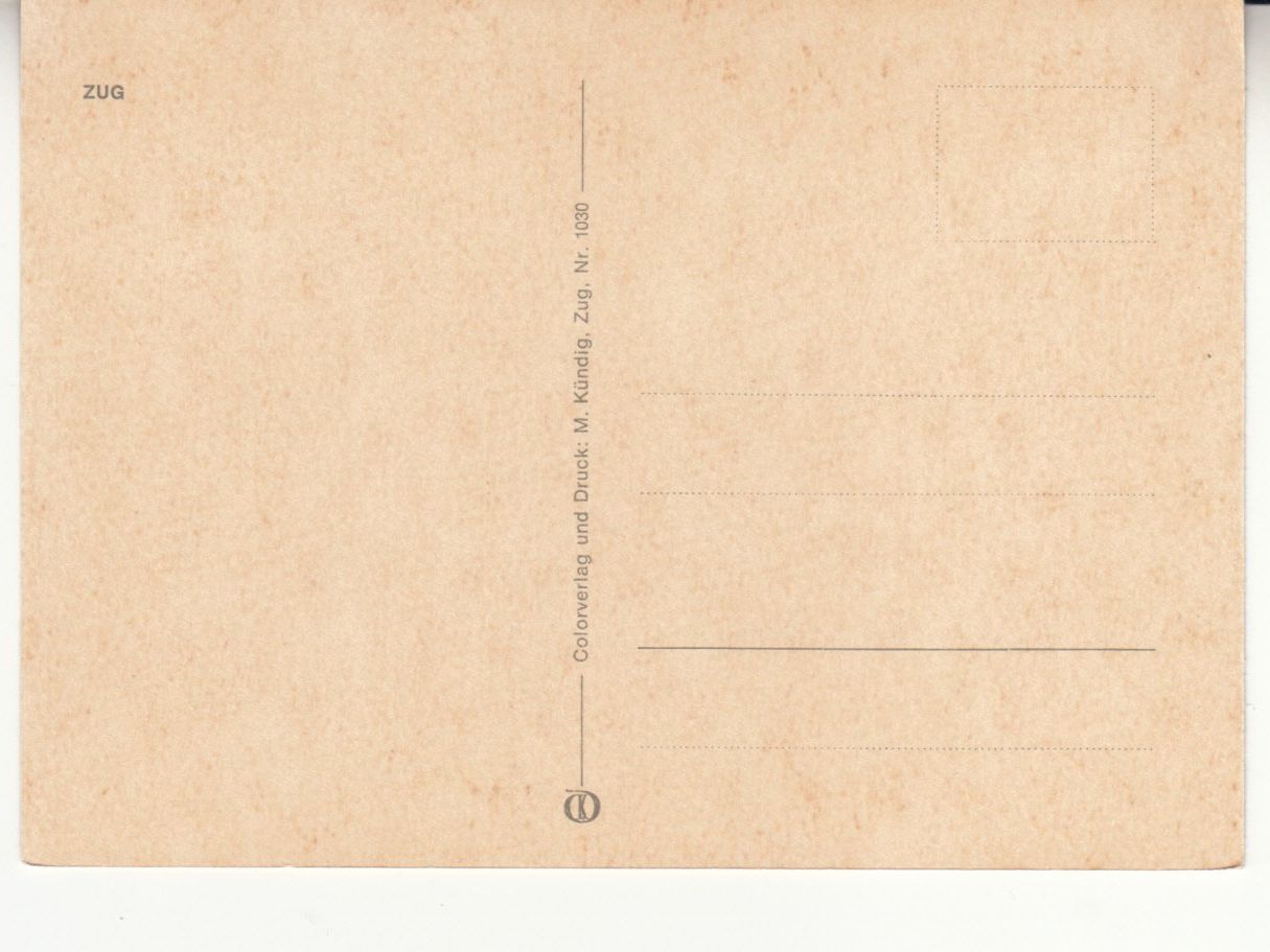 Cartoline postali: Zug ca. 1970 – Usato da Bürglen TG venduto da StampGraf 1