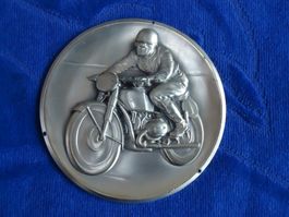 Motorradfahrer Plackette
