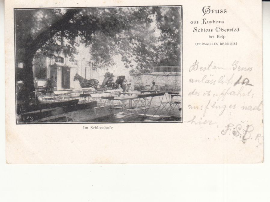 Ansichtskarten: Oberried Schloss 1906 – Gebraucht aus Bürglen TG von StampGraf