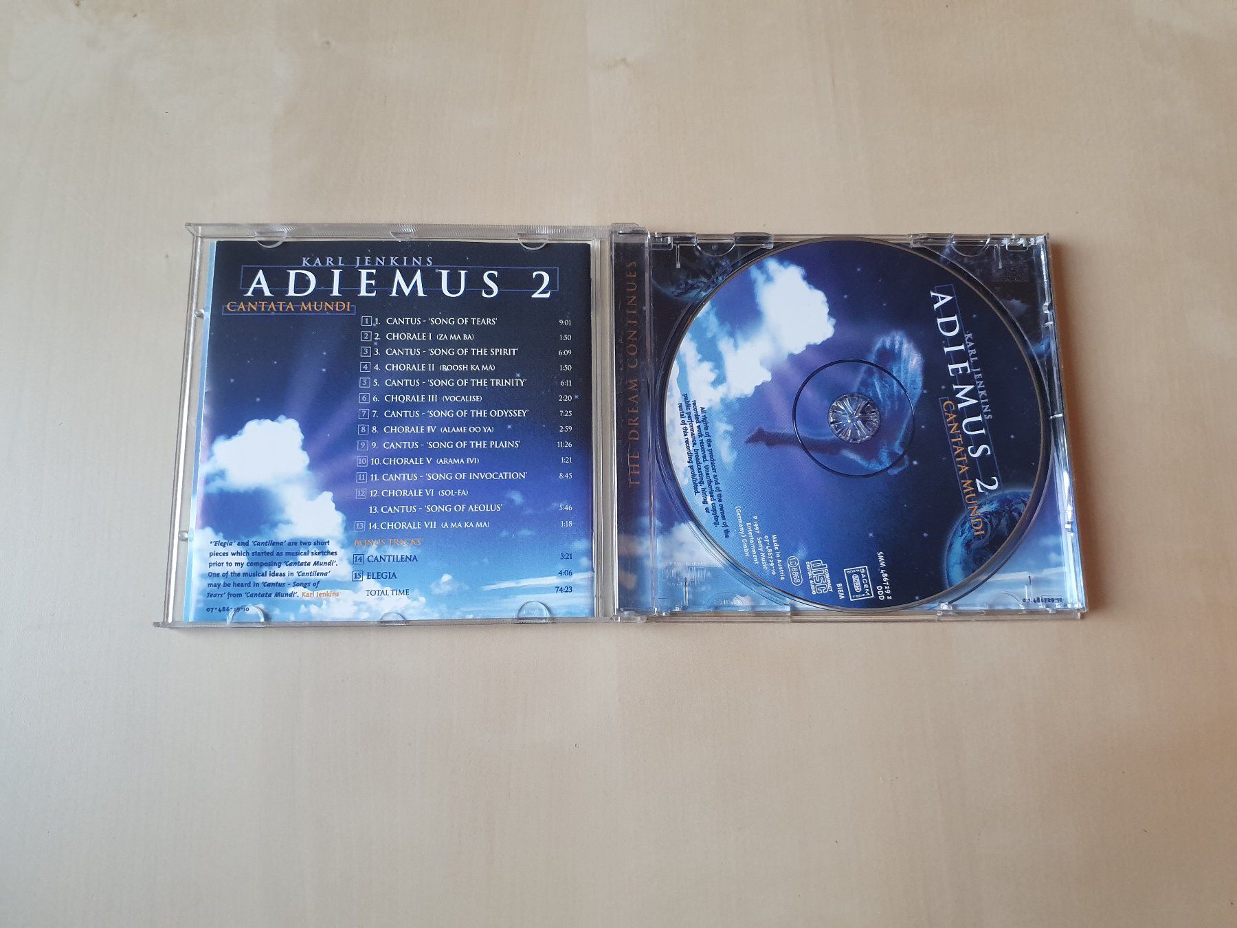 CD: Karl Jenkins Adiemus 2 – Usato da Stansstad venduto da collectorsshop 2