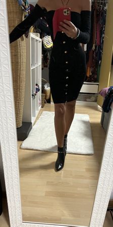 Wunderschöne Winter Set Kleid inkl.leder Stiefeletten 38 