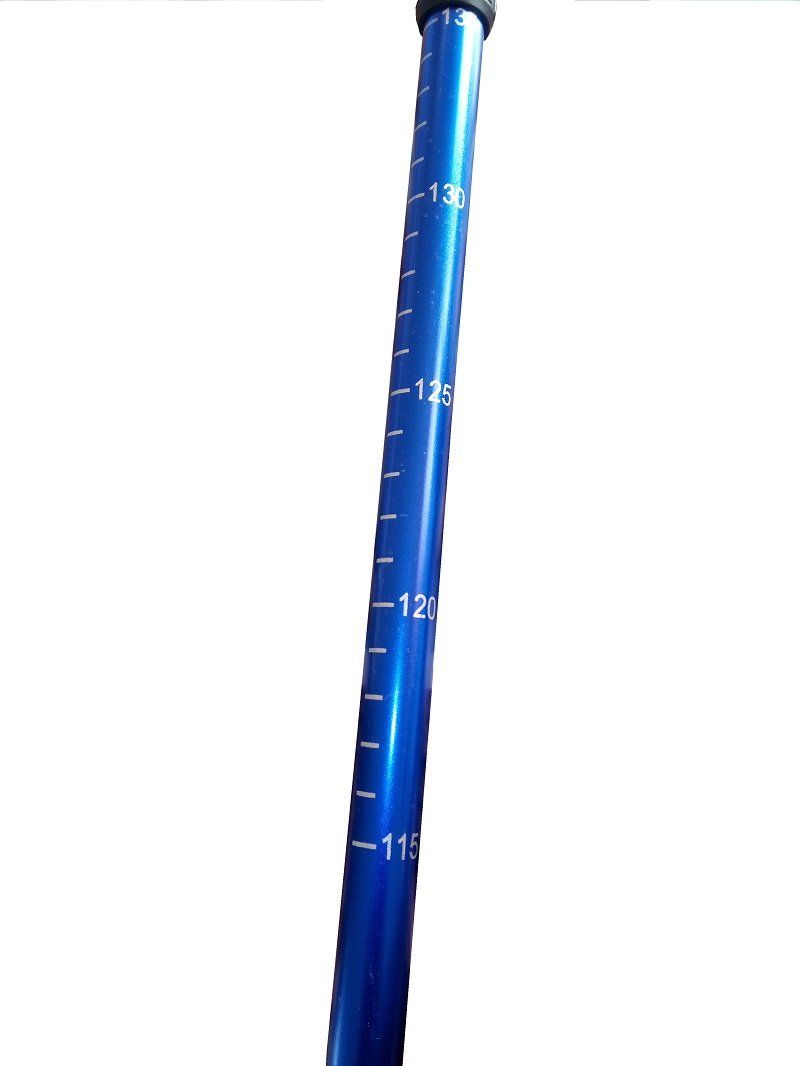 Wanderstöcke: 2er Set Wanderstöcke bis 130 cm - Silber – Neu und originalverpackt aus Werdenberg von EXA-Outdoor 2