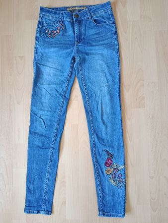 Jean Desigual broderies florales taille S-M bon état