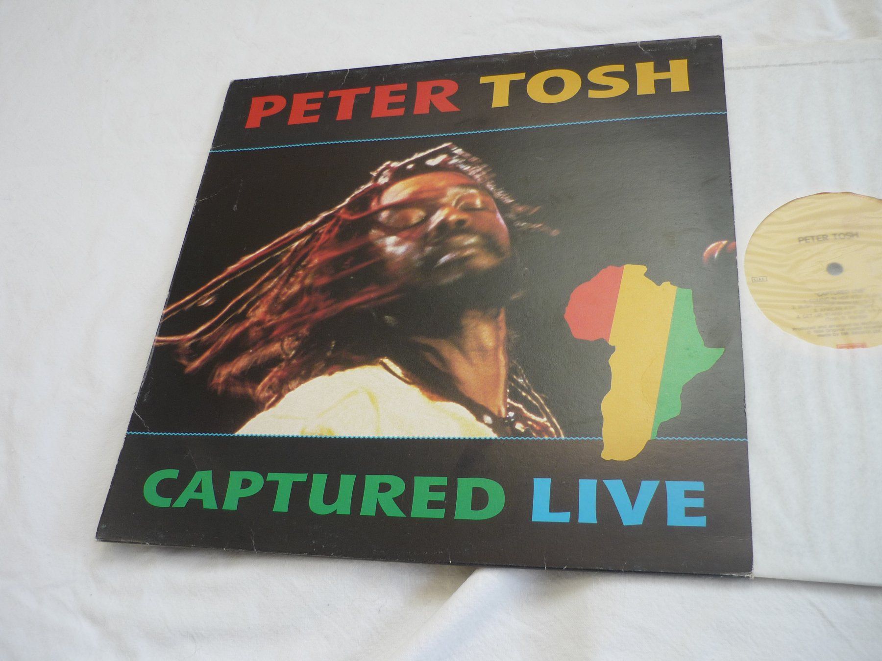 Dischi in vinile: 1x 12" Schallplatte  - Peter Tosh - captured live – Usato da Beringen venduto da Flatretriever