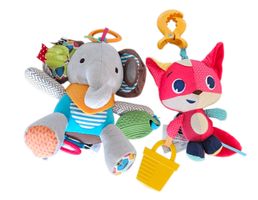 Baby Spielzeug Set: Elefant & Fuchs