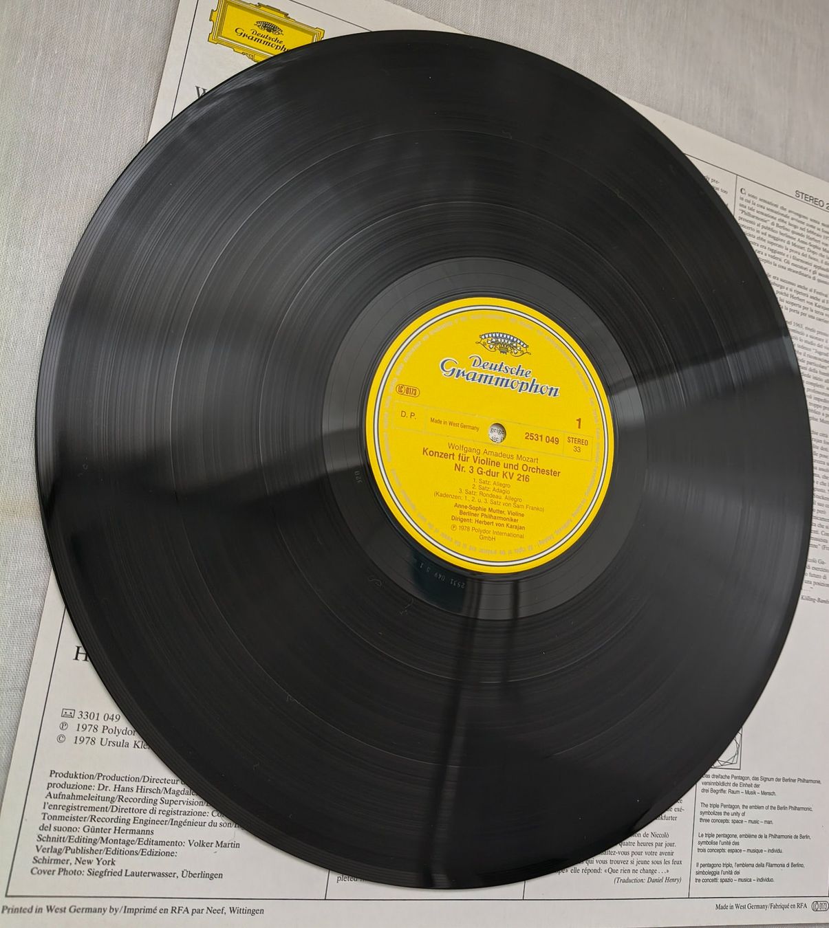 Dischi in vinile: Klassik - LP "MOZART - VIOLINKONZERTE NR. 3&5" – Nuovo (secondo la descrizione) da Binningen venduto da mar_2jlr 6
