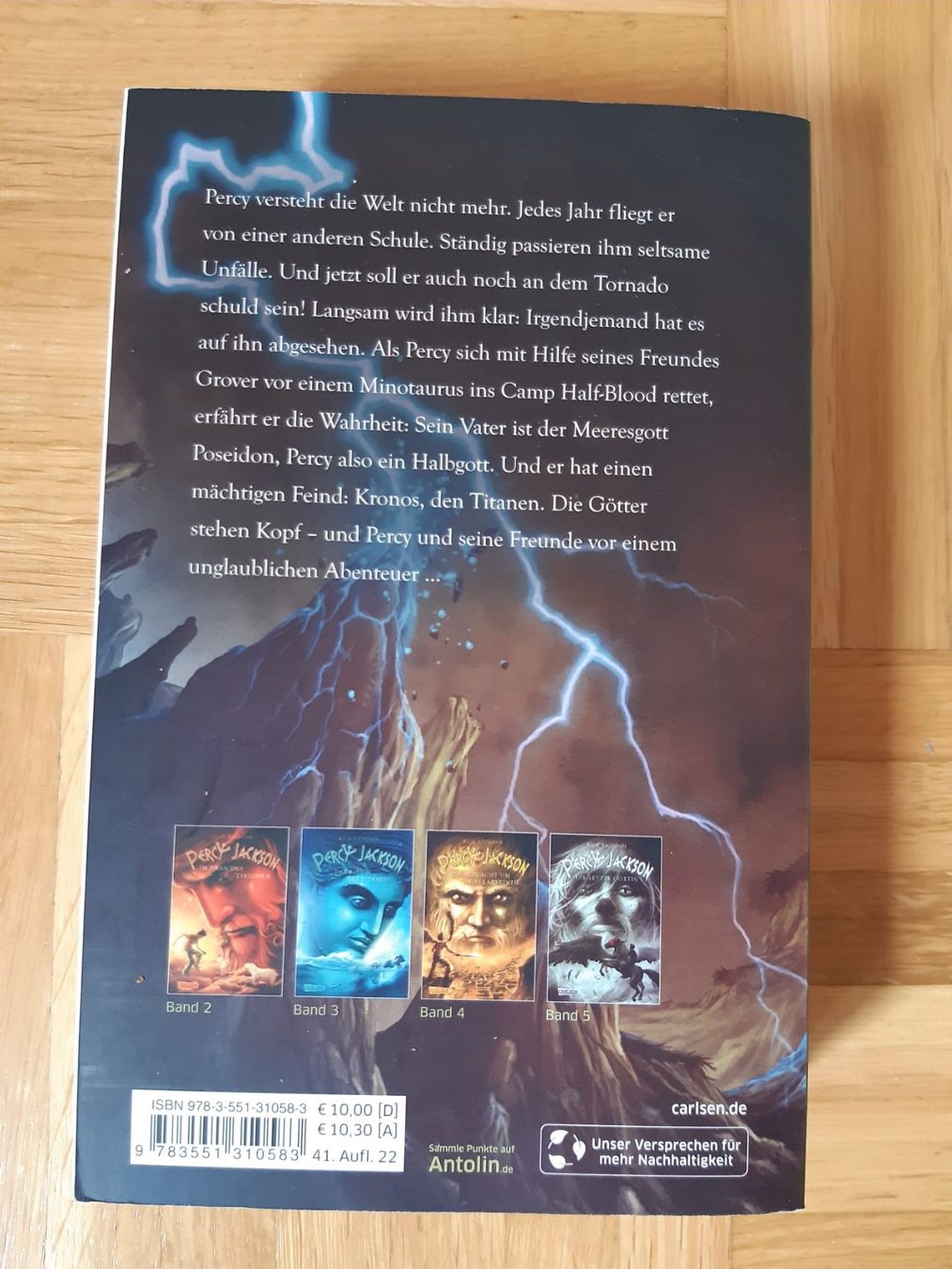 Libri: Livre: Percy Jackson, Diebe im Olymp – Usato da Delémont venduto da pau_7s59 1