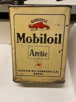 Volle alte antike Oel Dose Kanister Motorenoel Arti Mobiloil