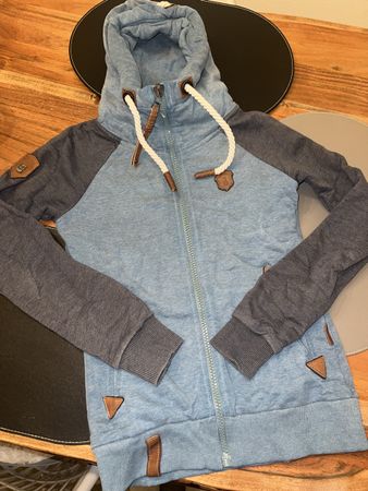 NAKETANO JACKE HOODIE BLAUTÖNE XS