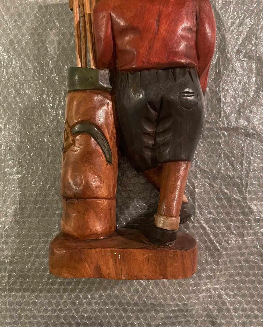 Sculture & Statue: Statue golfeur en bois – Nuovo (secondo la descrizione) da Genève venduto da flocon06 4