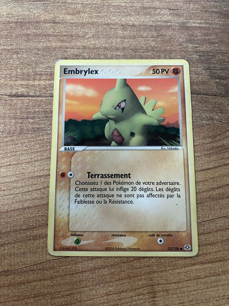 Pokémon Cartes à collectionner: Carte Pokemon Embrylex Base 52/106 2005 – D'occasion à Rossemaison par Carduelis