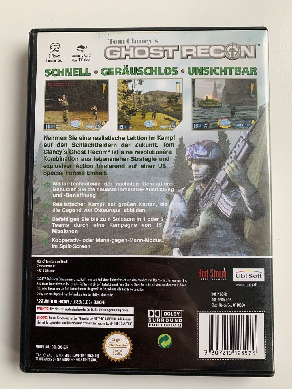 Nintendo Giochi: Nintendo GameCube Tom Claney's GHOST RECON – Usato da Kaiseraugst venduto da Marsupower 2