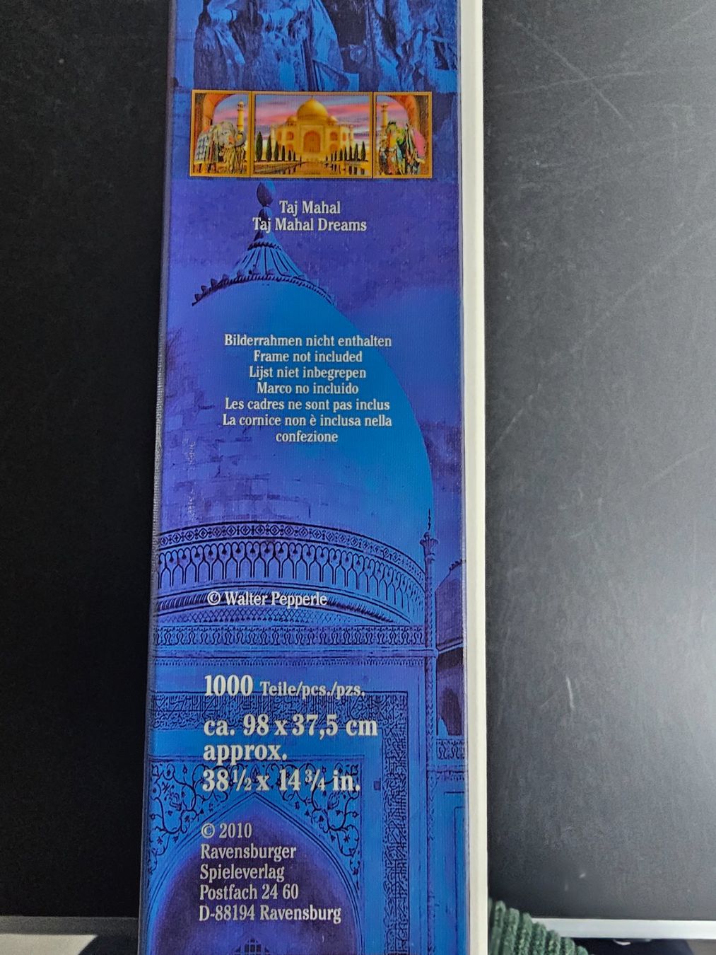 Ravensburger Puzzles: Puzzle Ravensburger 1000 Teile - Taj Mahal – Gebraucht aus Altstätten SG von Carrybones 1