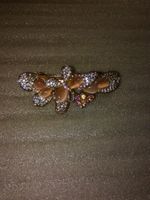 HAARSCHMUCK ,,HAARKLIPS,,ROSEROT,,MIT KRISTALL