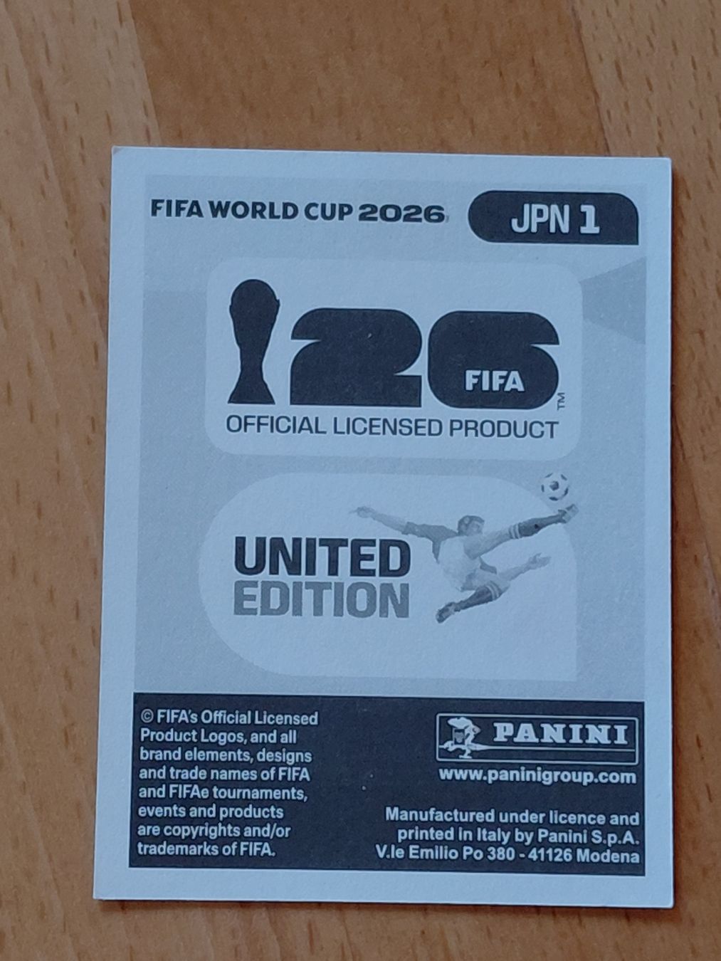 Panini Cartes à collectionner: Panini 2026 JPN 1 – Neuf (Voir description) à Ovronnaz par Ma-94-hey 1