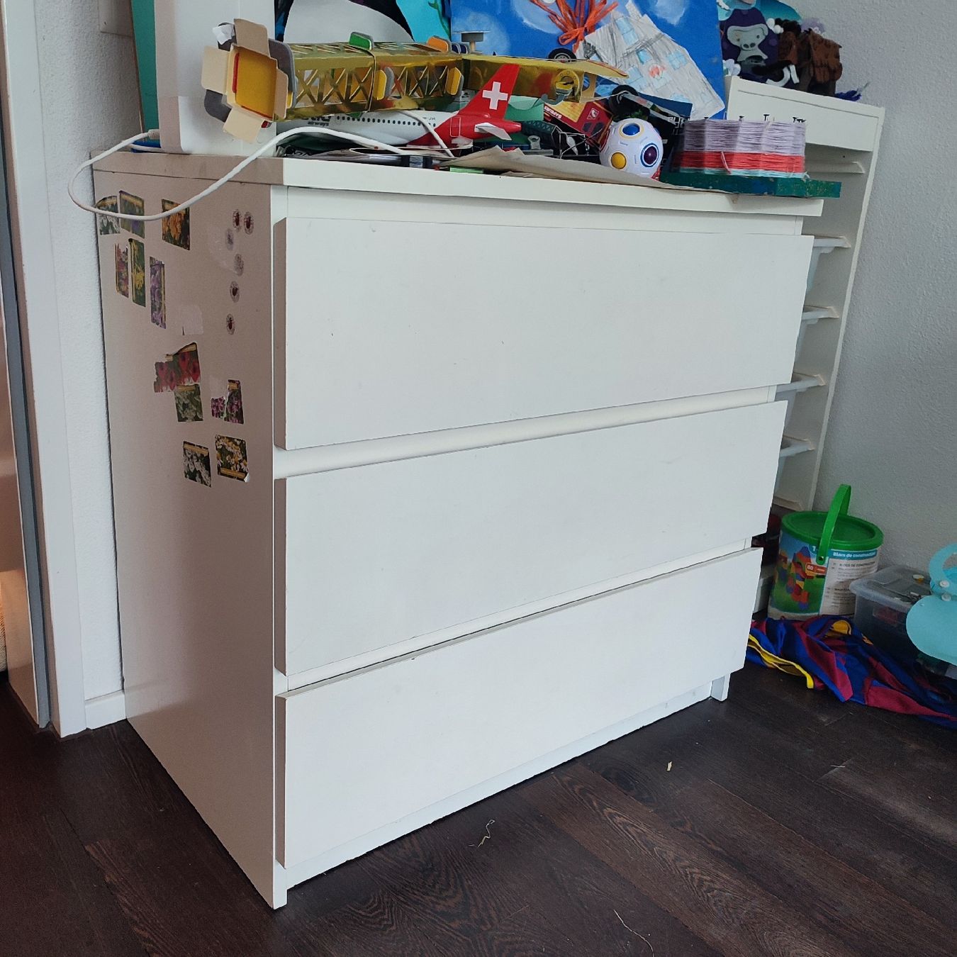 IKEA Malm Kommode mit 3 Schubladen, weiss (Gebraucht) in LUZERN für CHF 10 – nur Abholung auf Ricardo kaufen