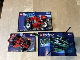 Drei kleinere Lego Technic Sets 8210, 8209, 8217