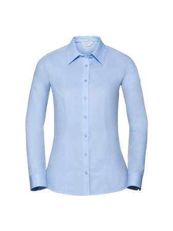 Taillierte Coolmax® Bluse -⁠ Langarm, XS