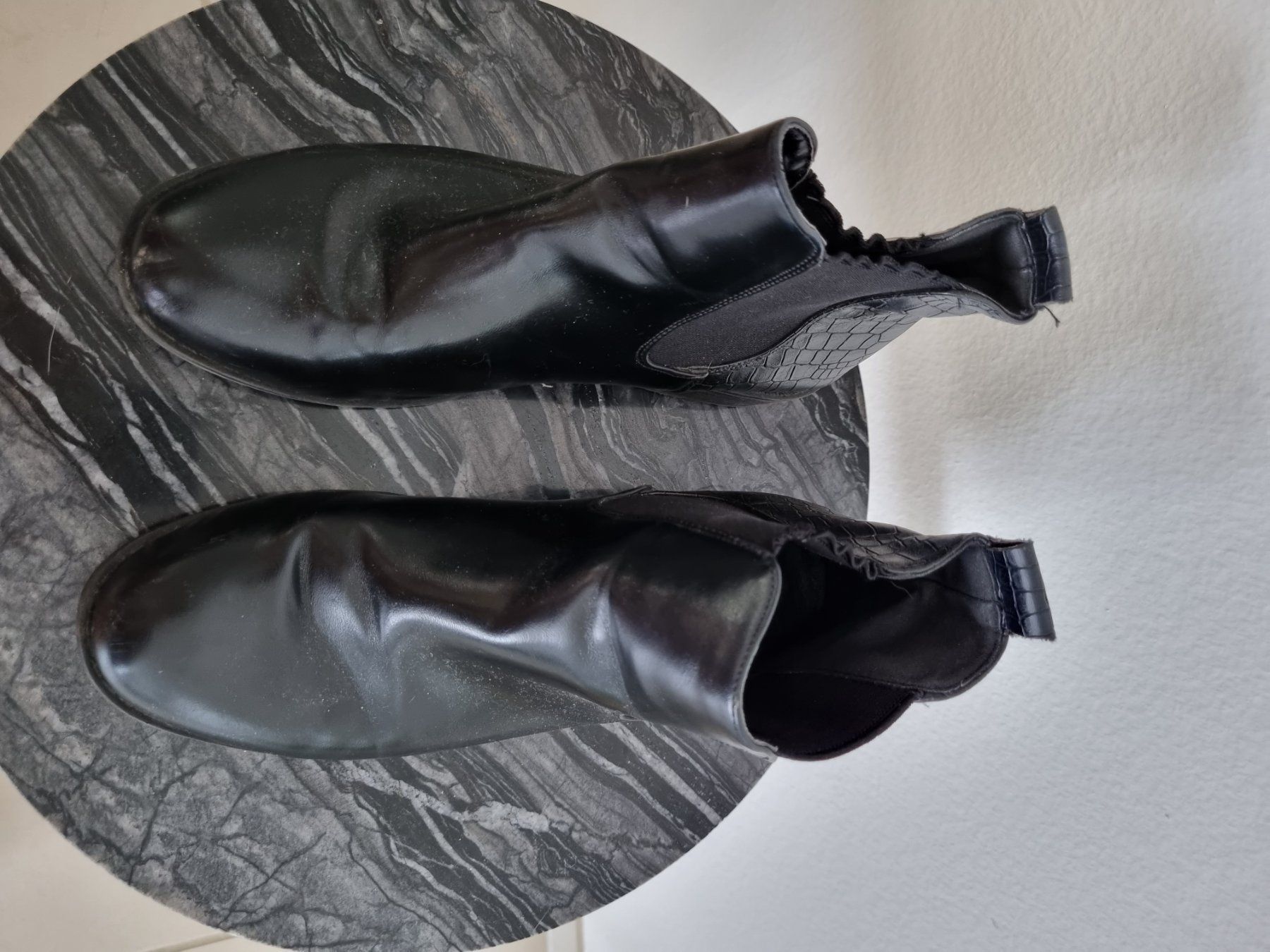 Scarpe da donna: Schwarze Kunstleder Stiefeletten Gr 38 – Usato da Bassersdorf venduto da Sandy456 5
