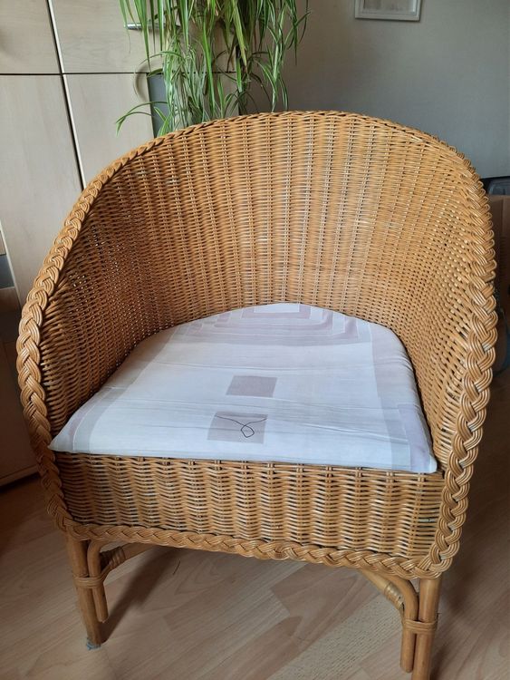 Schöner Korbstuhl / Korbsessel Kaufen auf Ricardo