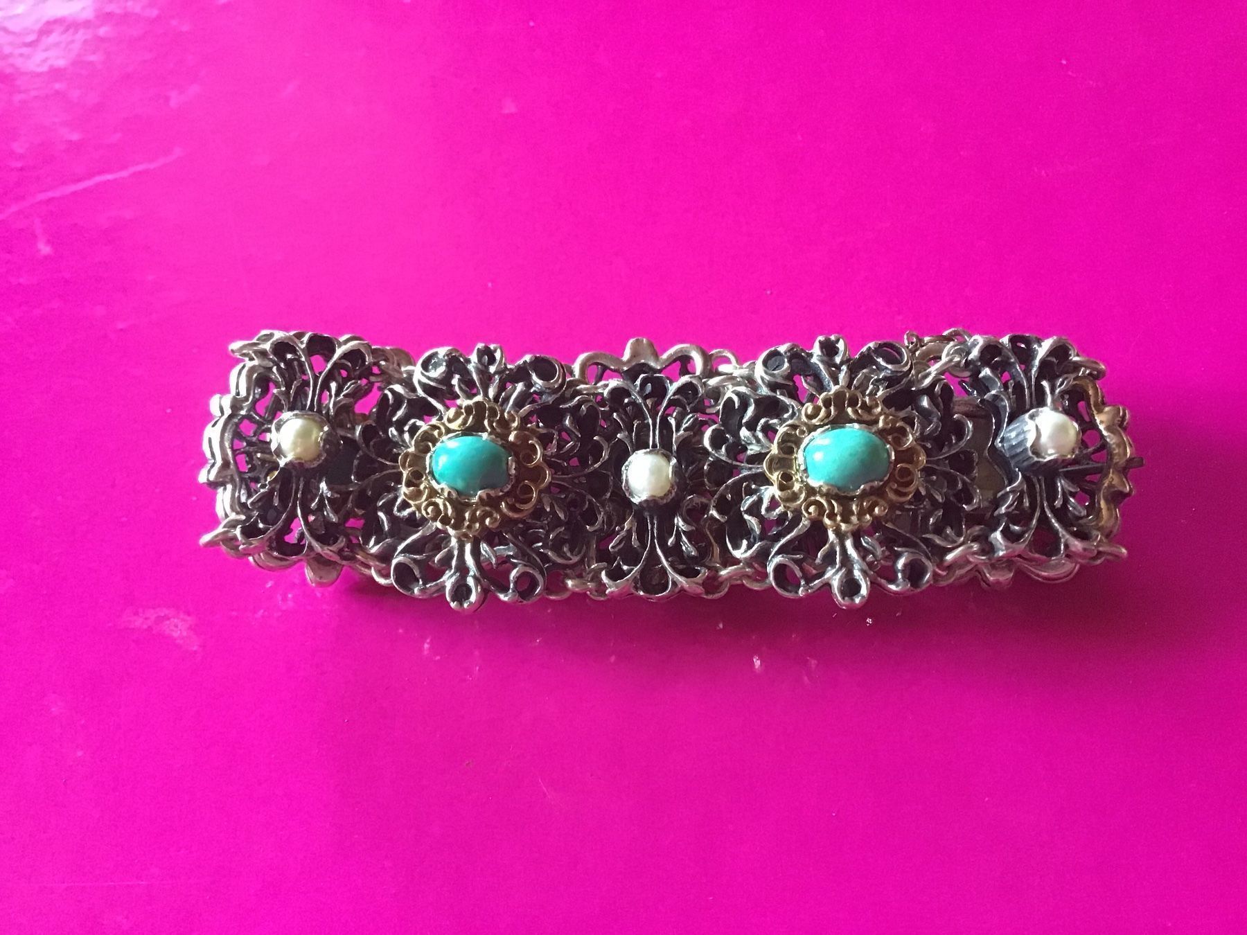 Bracciali & Braccialetti: Altes prunkvolles Silber Armband – Usato da St. Gallen venduto da Goldlilly 2