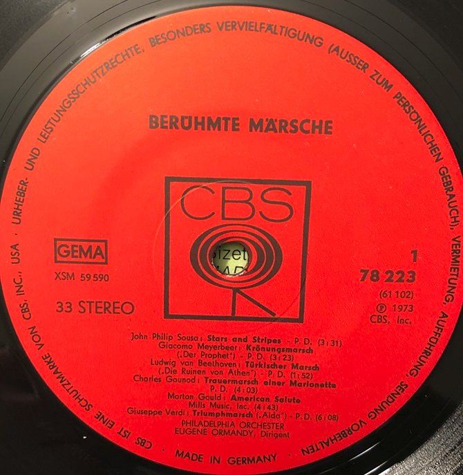 Schallplatten: Berühmte Märsche (2 LPs, Eugene Ormandy) – Gebraucht aus Grüningen von azulamarillo_vinyl 3