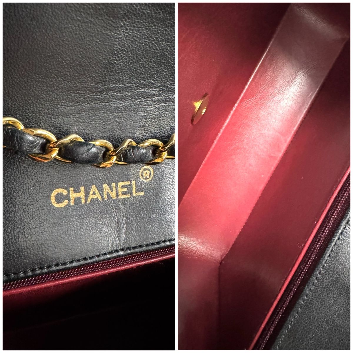 Chanel Borse da donna: CHANEL Lambskin Diamond Stitch Envelope Single Flap Tasche – Usato da Kriens venduto da hannaandkiko 9