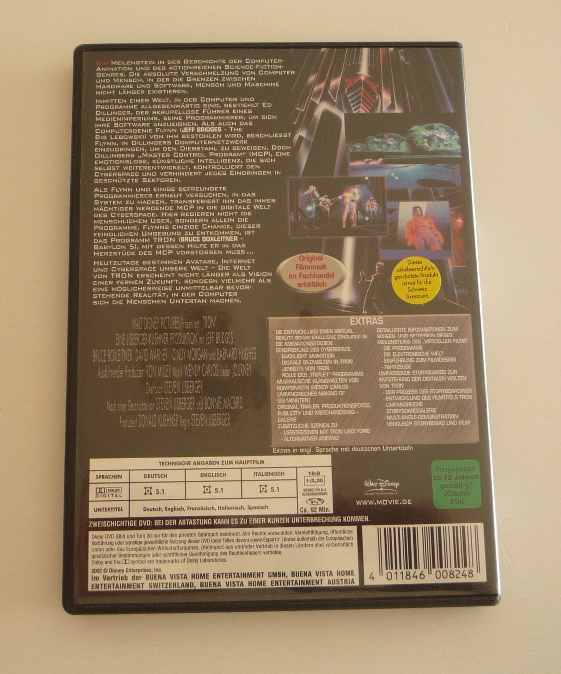 Tron (1982) „DVD“ Jeff Bridges (ab 1 Franken, Sammelporto) | Kaufen auf ...