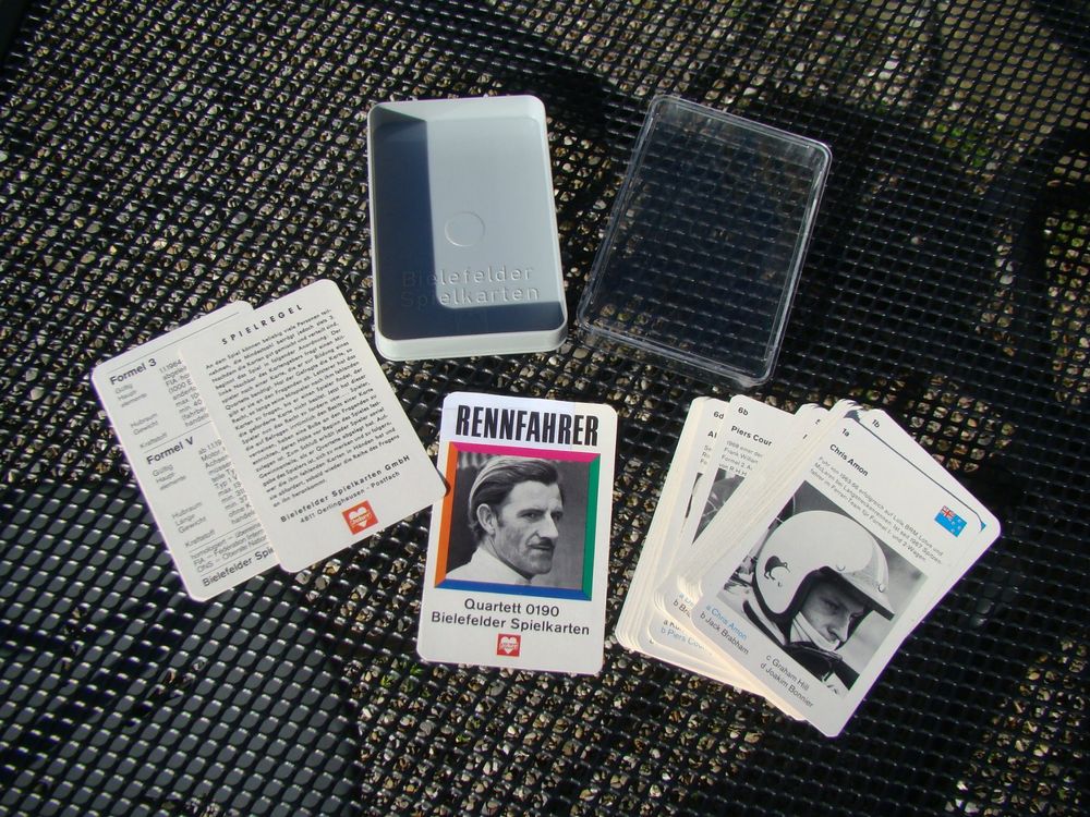 Rennfahrer Quartett 0190 Bielefelder Spielkarten rar vintage (Gebraucht ...