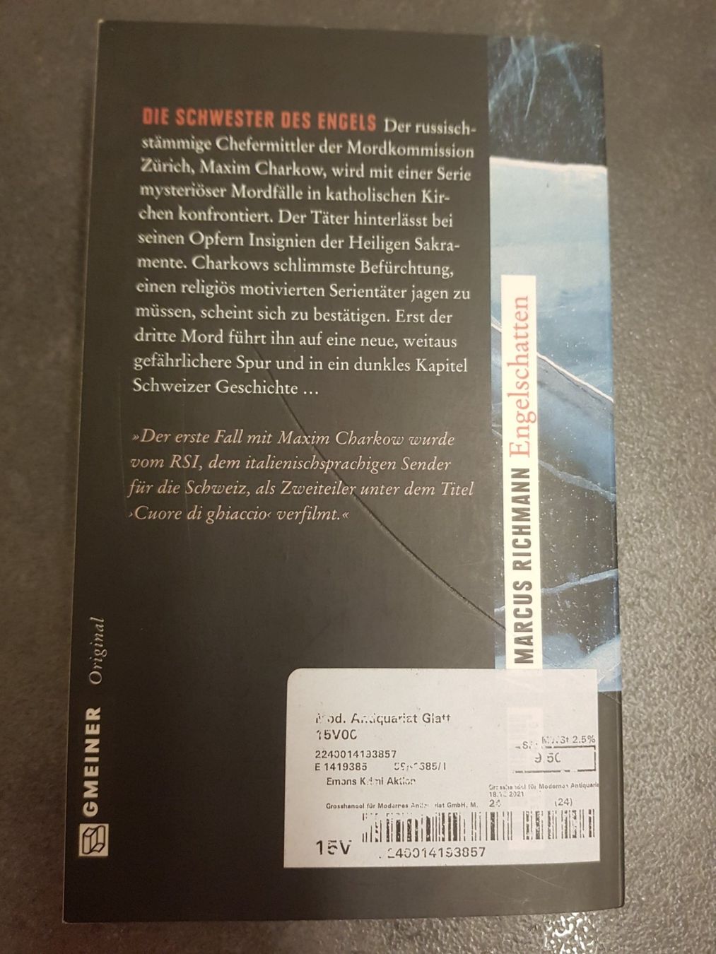 Bücher: Engelschatten / Marcus Richmann / Zürich-Krimi – Gebraucht aus Dietikon von marconi07 1