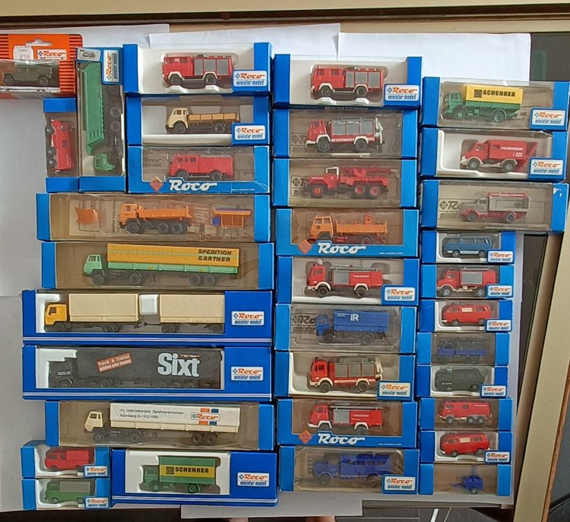 Grosses Lot (34 Stk.) ROCO Modellautos, Last- & Lieferwagen (Neu ...