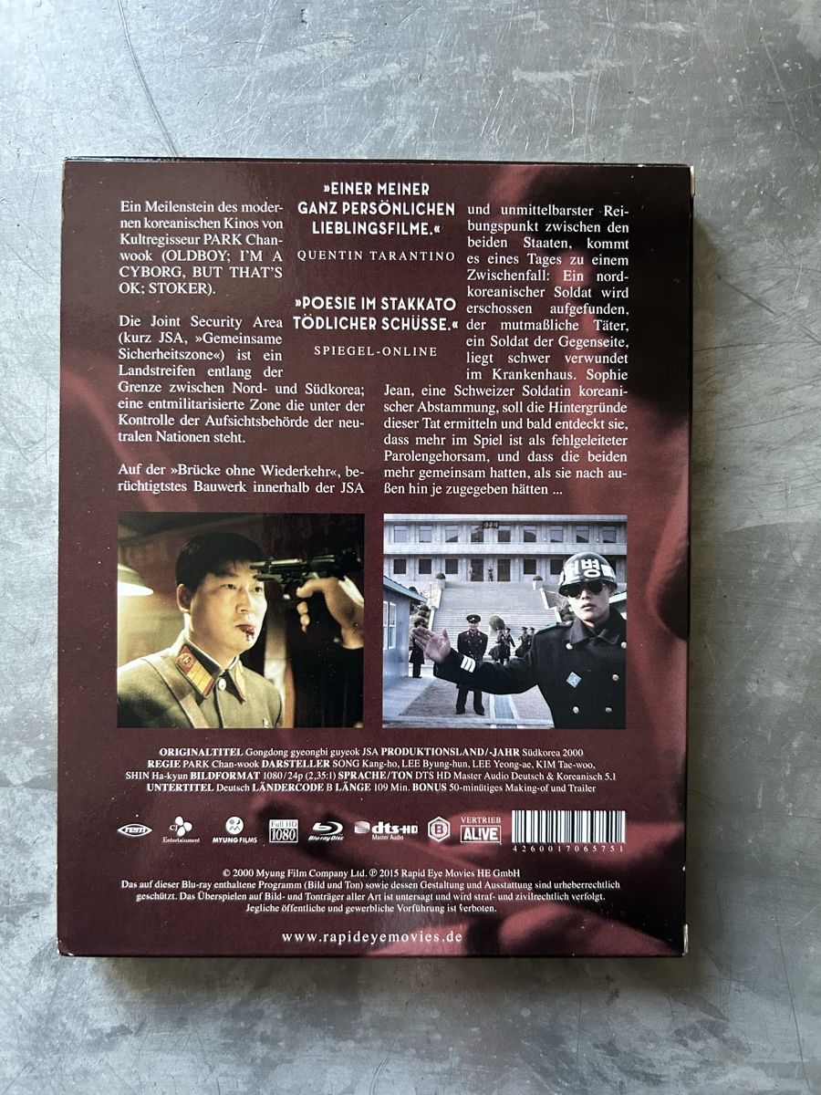 Tutti i DVDs: Joint Security Area / JSA - Rapid Eye Bluray [2000] – Usato da Winterthur venduto da lenolson 1