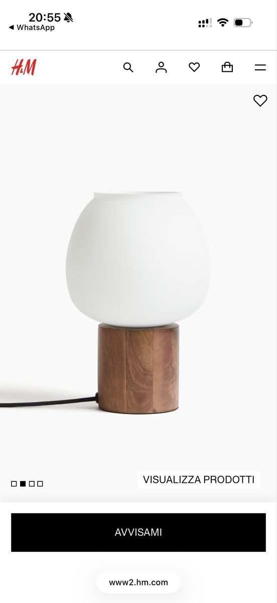 H&M Lampen: Nachttischlampe HM wooden – Gebraucht aus Urdorf von ktu_bqn9