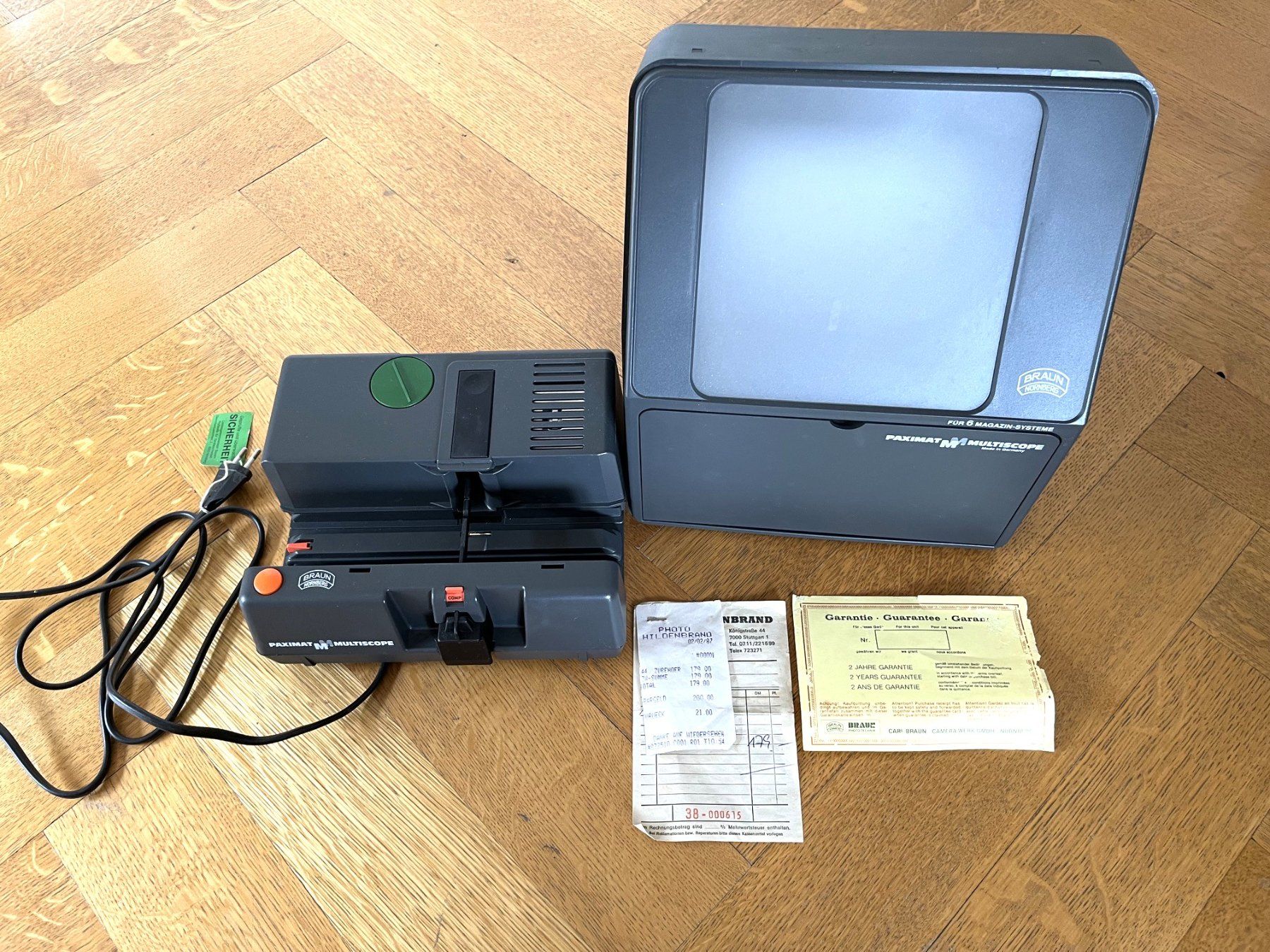 Lettore multimediale portatile: BRAUN PAXIMAT Multiscope 2000 (manque une pièce) – Usato da Lausanne venduto da charlie_lau24 2