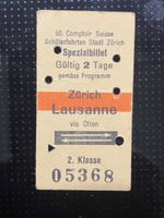 Spezialbillet Zürich Lausanne zur 50. Comptoir Suisse