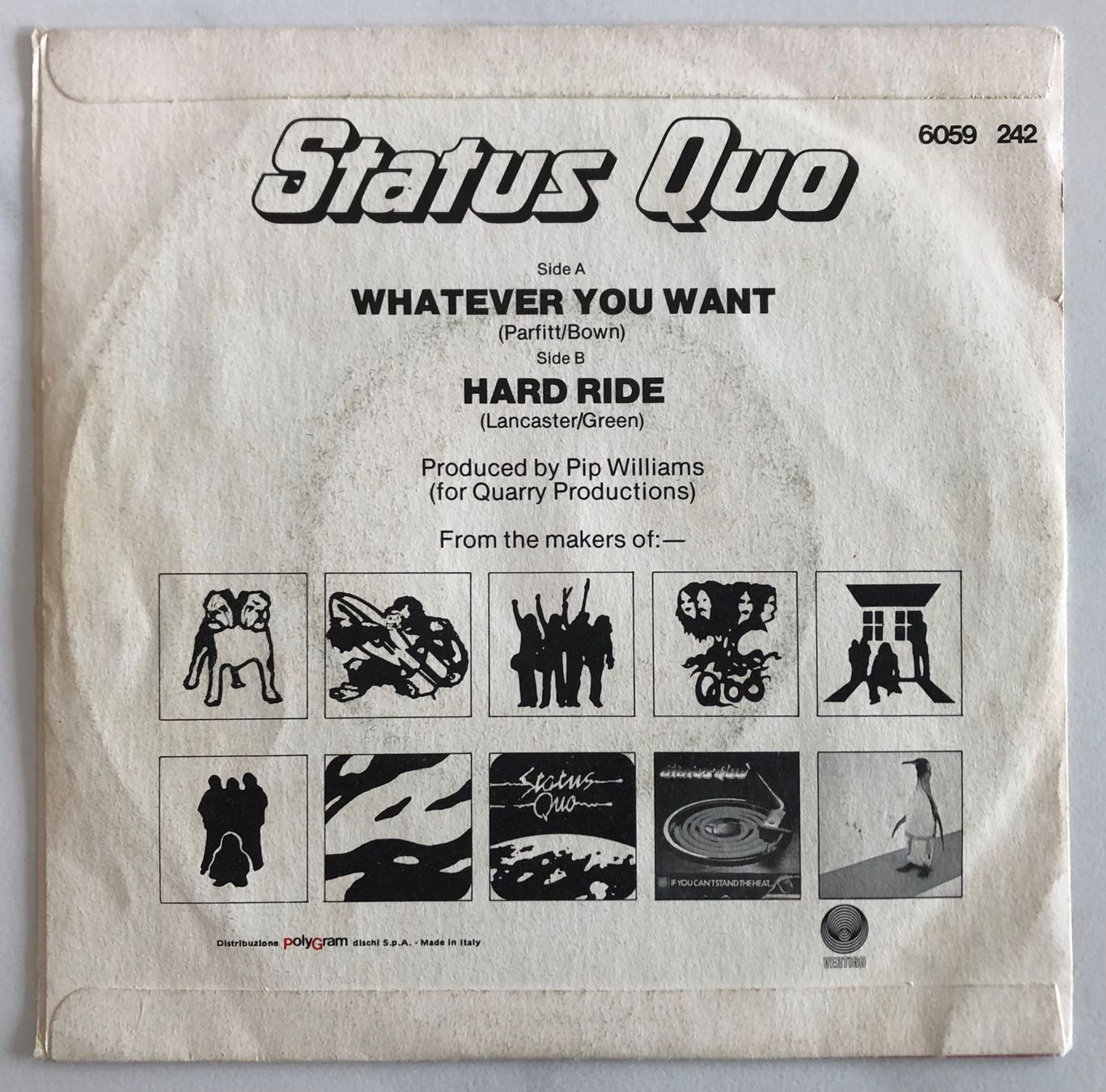 Vinyles: STATUS QUO - WHATEVER YOU WANT – D'occasion à Poliez-Pittet par Newtown-Records 1