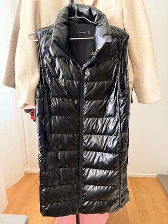 Hallhuber Steppweste, Schwarz, Gr. 38 – Ideal für Übergang