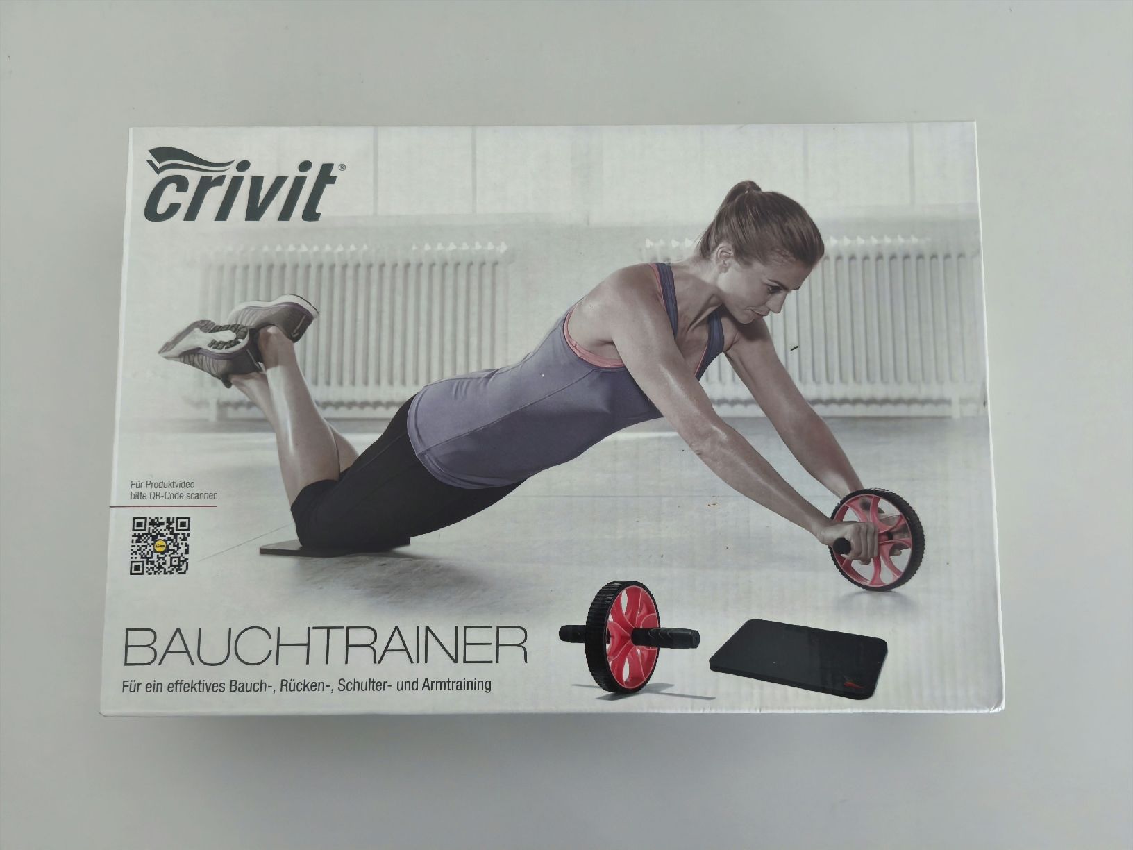 Hometrainer: Bauchtrainer Crivit mit Matte, neu – Nuovo e nell'imballaggio originale da Winterthur venduto da leovale