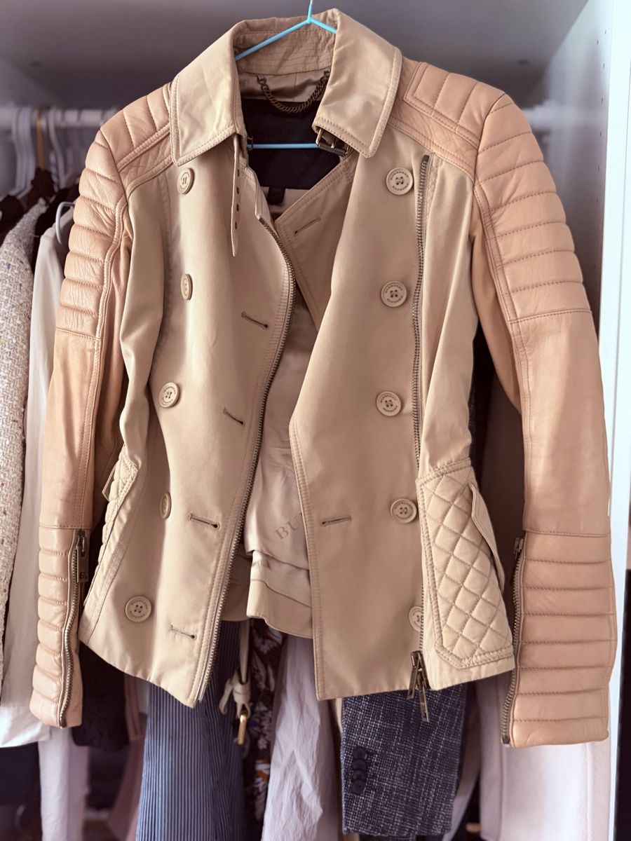 Burberry Giacche: Burberry Lederjacke beige Grösse M – Nuovo (secondo la descrizione) da Bauma venduto da duj_9dsw 1