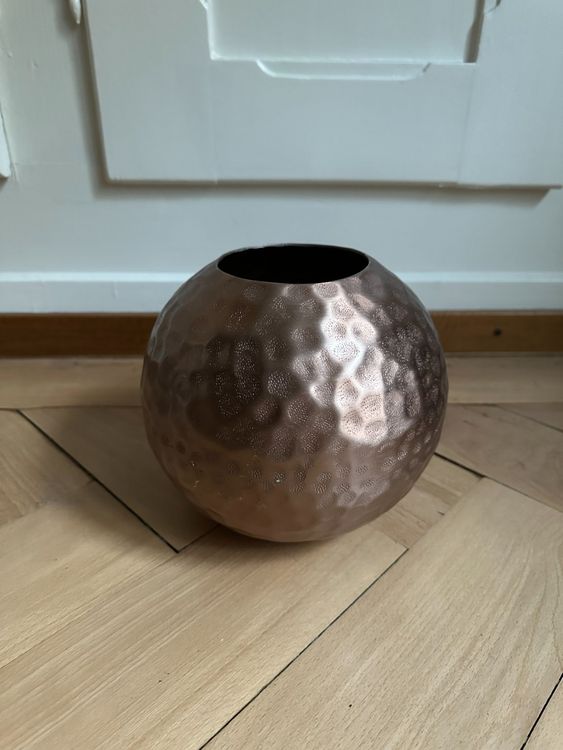 Blech Vase kupferfarben gehämmert | Kaufen auf Ricardo