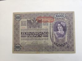 Banknote 10000 Kronen Oesterreich-Ungarn